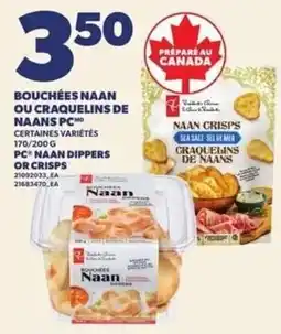 Provigo PC naan dippers or crisps offer