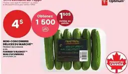 Provigo Farmer's Market mini cucumbers offer
