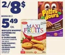 Provigo Dare biscuits whipper supreme or pattes d'ours dare certaines variétés offer