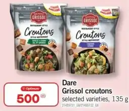 Fortinos Dare Grissol croutons offer