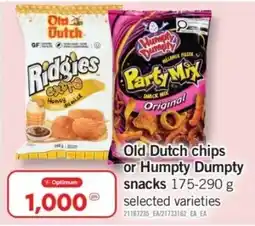 Fortinos Old Dutch chips or Humpty Dumpty snacks offer