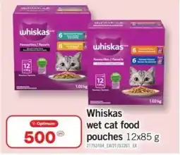 Fortinos Whiskas wet cat food pouches offer