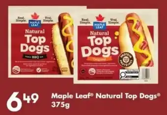 Fortinos Maple Leaf Natural Top Dogs offer