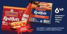 Fortinos Schneiders RedHots Wieners offer