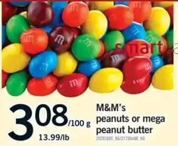Fortinos M&M's peanuts or mega peanut butter offer