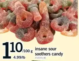 Fortinos insane sour soothers candy offer