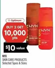 Shoppers Drug Mart Optimum NYX skin care products offer