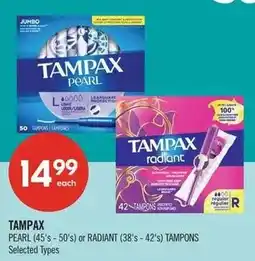 Shoppers Drug Mart Tampax tampons offer