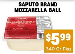 Mercato Fresh Saputo brand mozzarella ball offer