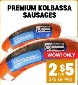 Mercato Fresh Ziggy's premium kolbassa sausages offer