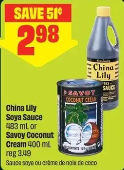 FreshCo China Lily Soya Sauce or Savoy Coconut Cream offer