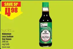 FreshCo Kikkoman less sodium soy sauce offer