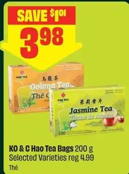 FreshCo KO & C Hao Tea Bags offer