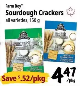 Farm Boy Farm Boy sourdough crackers offer