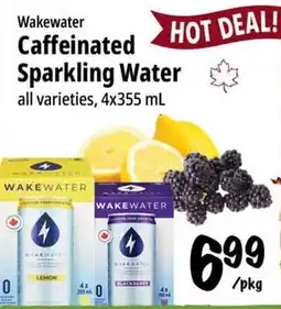 Farm Boy Wakewater Caffeinated Sparkling Water offer