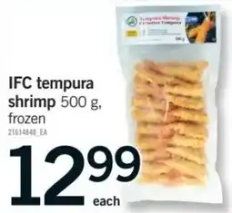 Fortinos IFC tempura shrimp offer