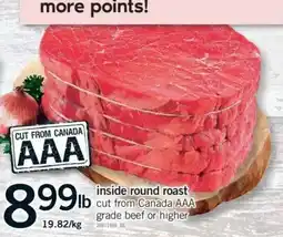 Fortinos Inside round roast offer