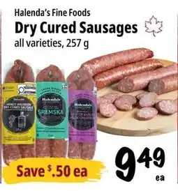 Farm Boy Halenda's Fine Foods Dry Cured Sausages offer