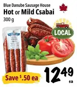 Farm Boy Blue Danube Sausage House Hot or Mild Csabai offer