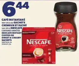 Provigo Nescafe instant coffee sachets offer