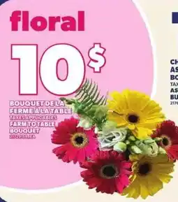 Provigo floral bouquet offer