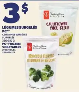 Provigo PC frozen vegetables offer