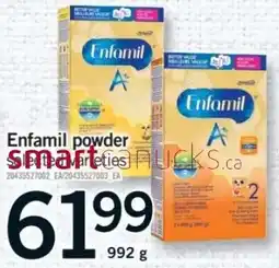 Fortinos Enfamil powder selected varieties offer