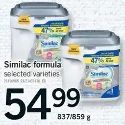 Fortinos Similac formula selected varieties offer