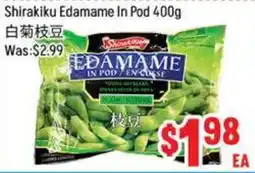 FreshLand Supermarket Shirakiku edamame in pod offer