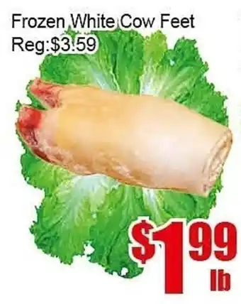 Frozen White Cow Feet