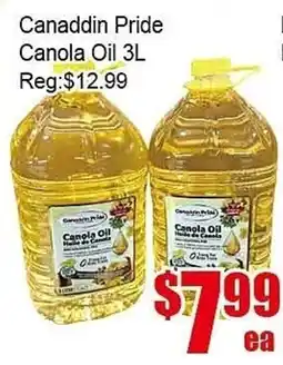 New Pacific Supermarket Canaddin Pride Canola Oil offer