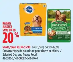 Canadian Tire Selected Dog and Puppy Food offer