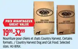 Canadian Tire Country Harvest dog and cat food offer