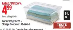 Canadian Tire Storage Container offer
