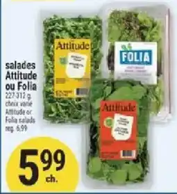 Marché Adonis Attitude or Folia salads offer