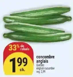 Marché Adonis concombre anglais offer
