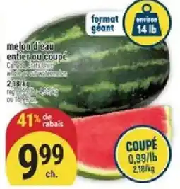 Marché Adonis melon d'eau offer