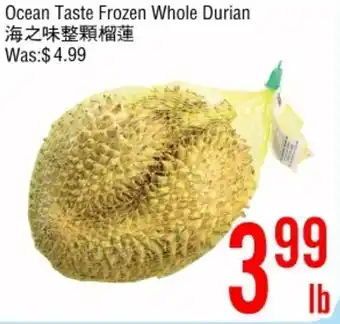 Ocean Taste Frozen Whole Durian