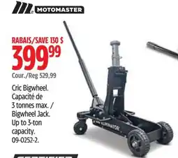 Canadian Tire Motomaster bigwheel jack offer