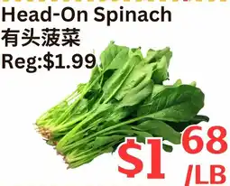 Farm Fresh Supermarket Head-On Spinach offer
