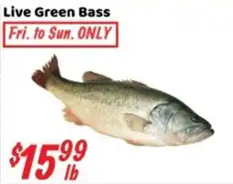 Nations Fresh Foods Live Green Bass offer