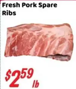 Nations Fresh Foods Fresh Pork Spare Ribs offer