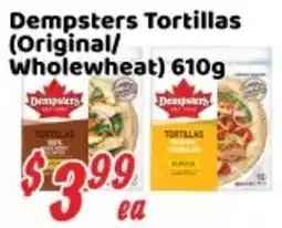 Nations Fresh Foods Dempsters Tortillas (Original/Wholewheat) offer
