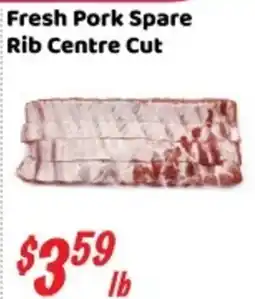 Nations Fresh Foods Fresh Pork Spare Rib Centre Cut offer