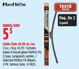 Canadian Tire Reflex Perfect Fit Wipers offer