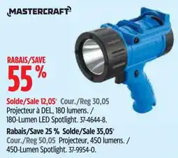 Canadian Tire Mastercraft projector à del, 180 lumens offer