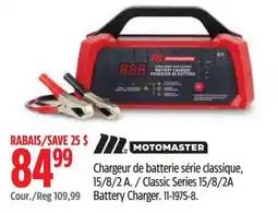 Canadian Tire Motomaster battery charger classic series 15/8/2a offer
