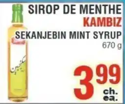 Akhavan Kambiz sirop de menthe offer