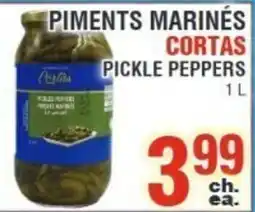 Akhavan Cortas pickle peppers offer