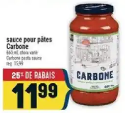 Marché Adonis Carbone pasta sauce offer